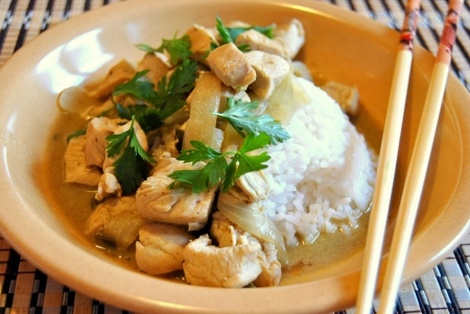 Kurczak W Zielonym Curry